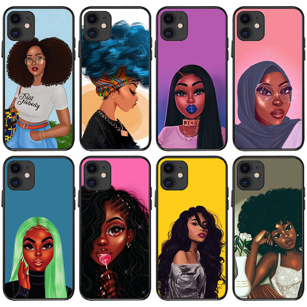 Black girl phone case Black girl phone case